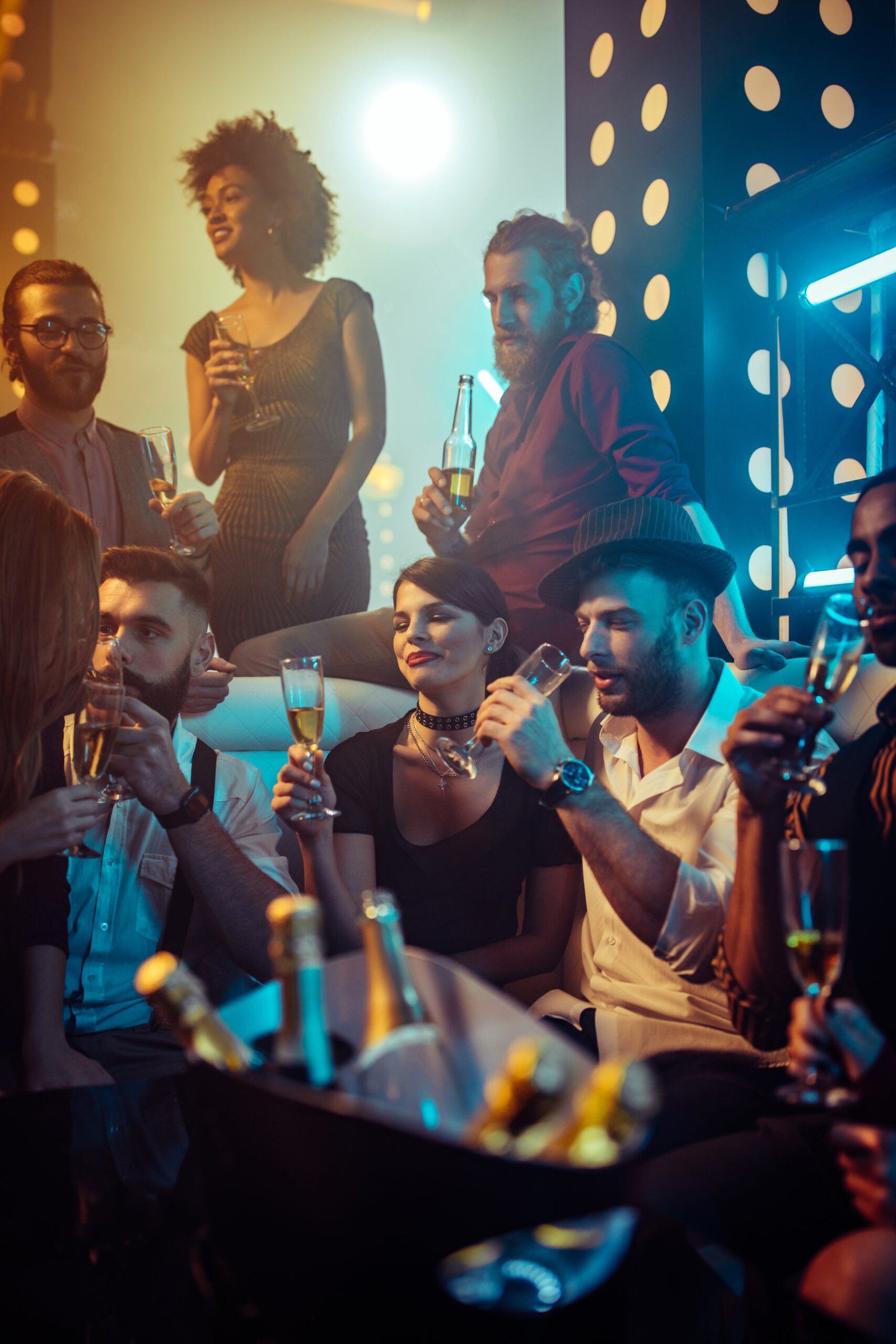 VIP black car service for club nights and exclusive lounge entry